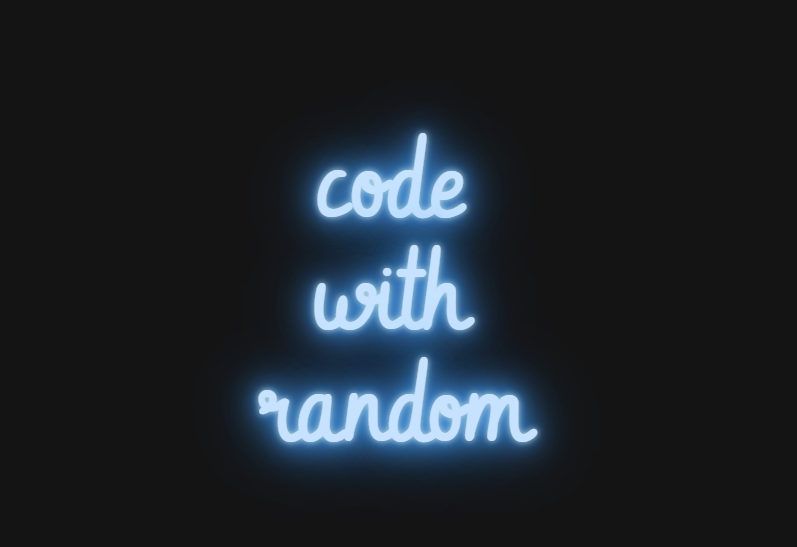 Blinking Neon Text Using HTML