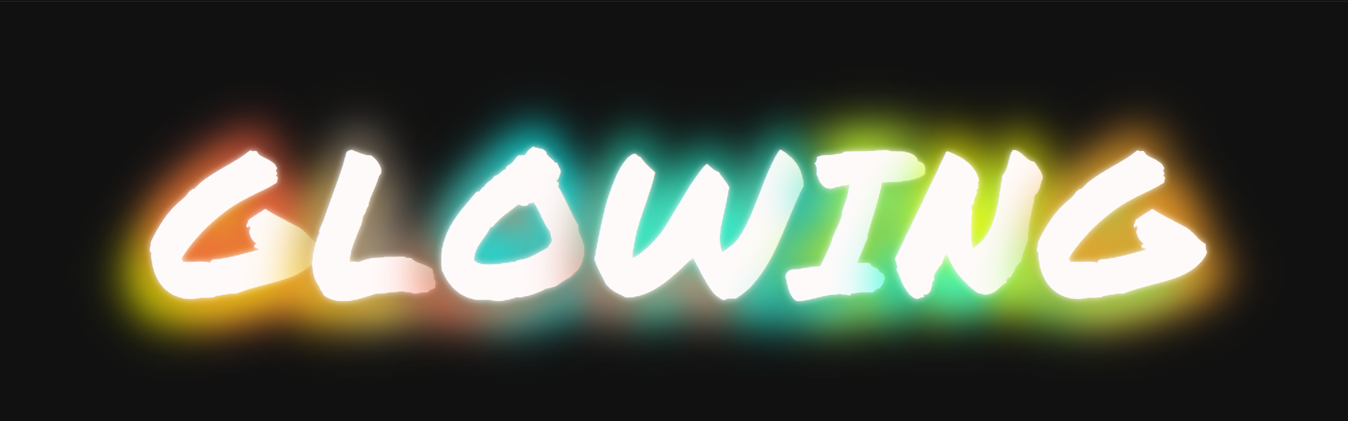 Smoke Glowing text Using HTML