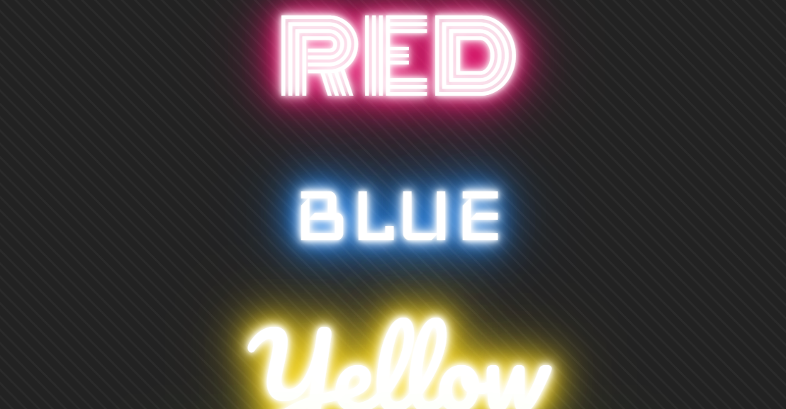 Neon Glow Text