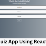 Create Quiz App Using ReactJS (Source Code)