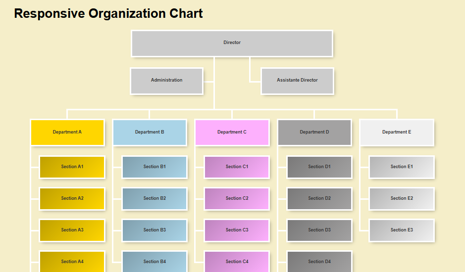 20+ Responsive CSS Flowcharts (Code + Demo)