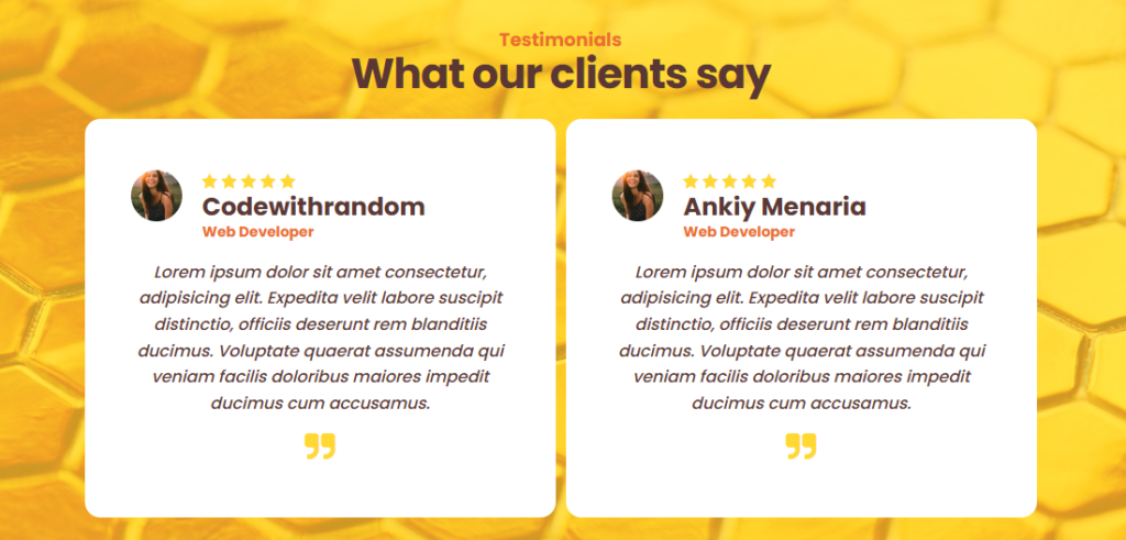 20+ testimonials slider website HTML - CodeWithRandom
