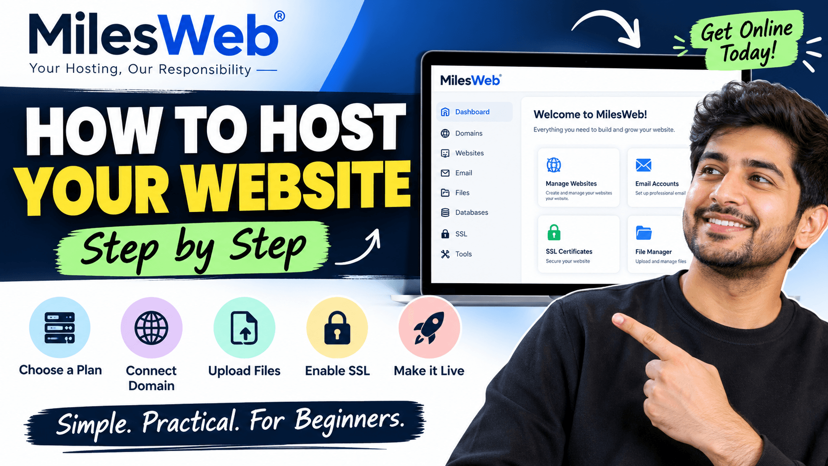 MilesWeb Hosting: How to Host Your Website Step by Step
